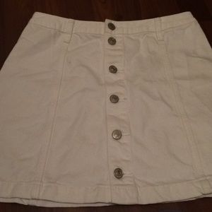 A white button up A&F skirt brand new size 4!